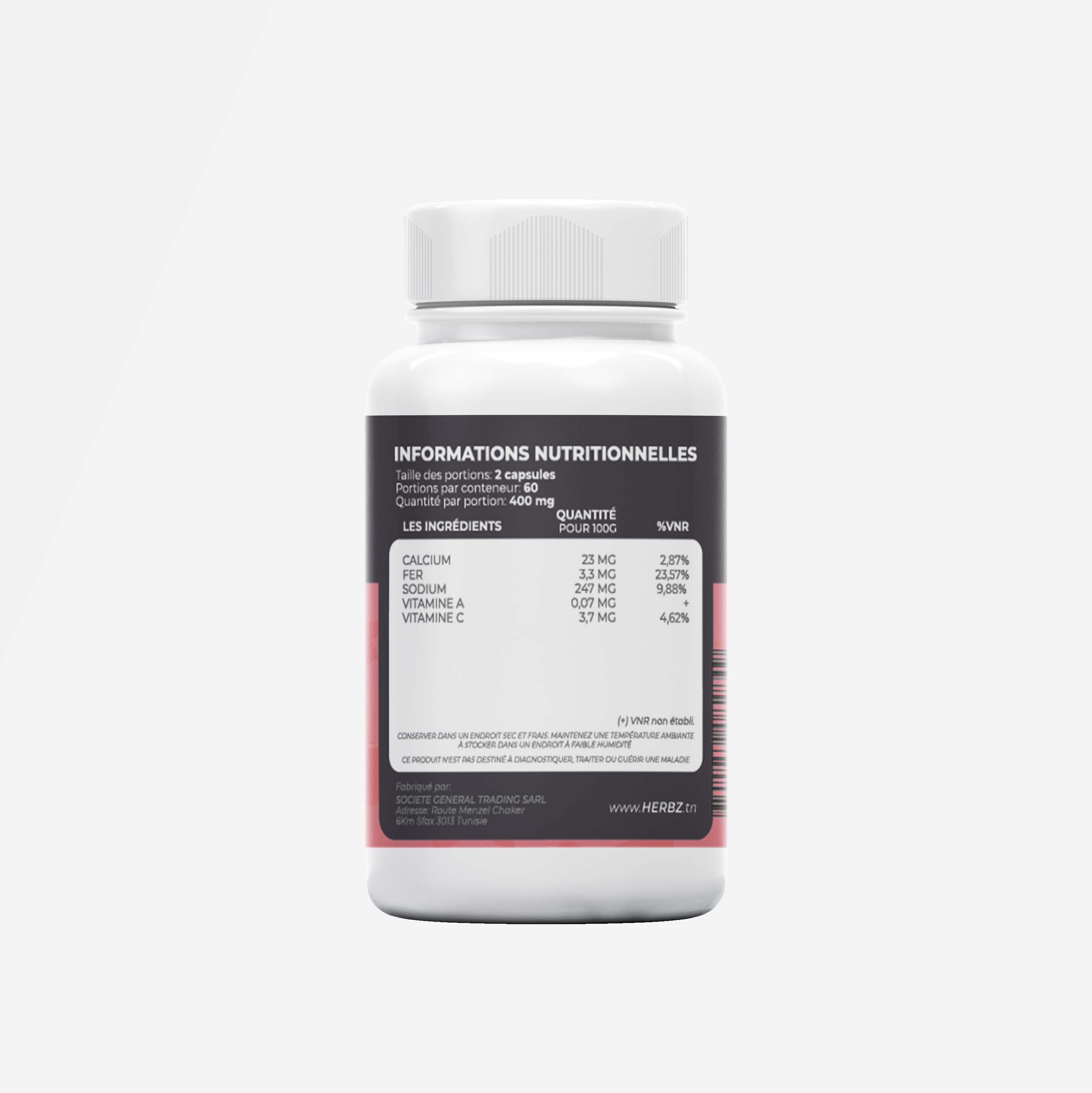 كبسولات اشواغاندا (60 كبسولة) ASHWAGANDHA