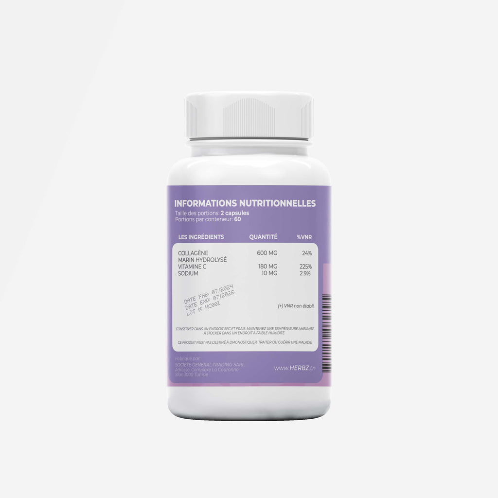 كبسولات الكولاجين البحري (60 كبسولة) COLLAGEN-HZC001