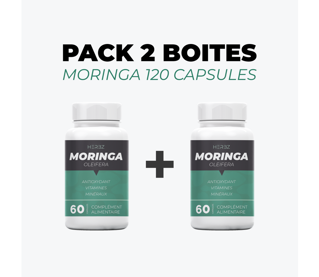 PACK 2 BOITES MORINGA (120 CAPSULES)