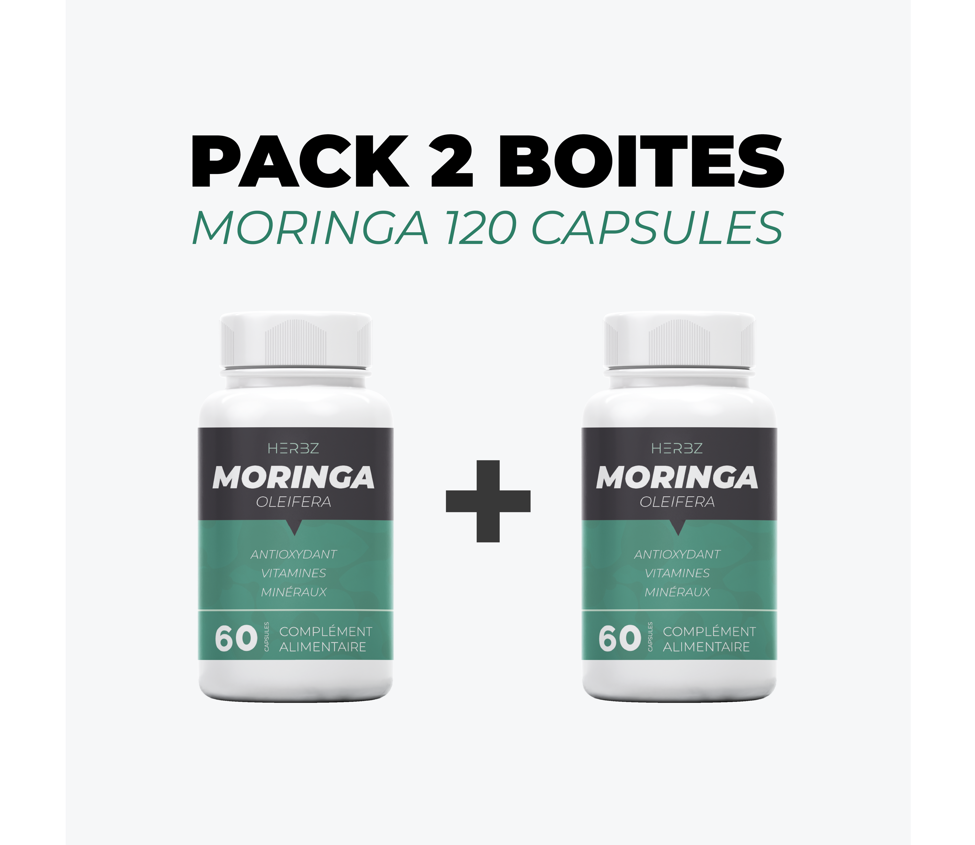 PACK 2 BOITES MORINGA (120 CAPSULES)